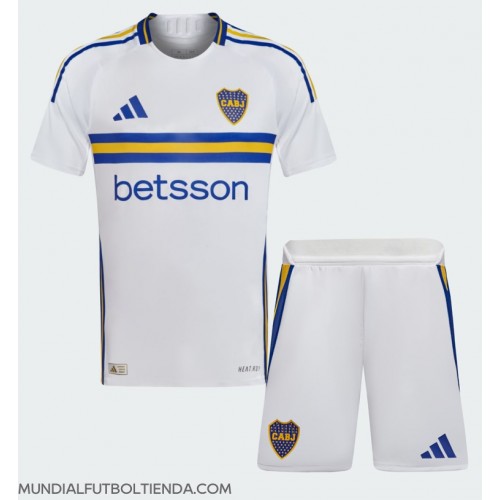 Camiseta Boca Juniors Segunda Equipación Replica 2024-25 para niños mangas cortas (+ Pantalones cortos)